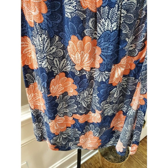 Hazel Hazel Hazel Women's Blue Floral 100% Rayon A-Line Casual Long Skirt Size M - Picture 3 of 10